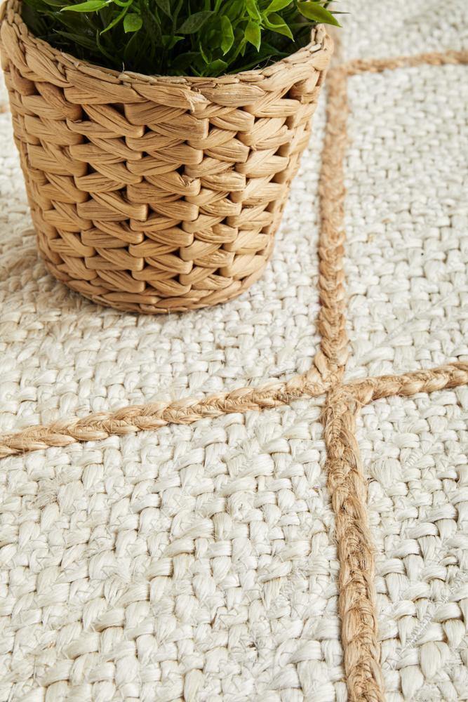 Noosa 222 White Runner Rug - Cozy Rugs Australia
