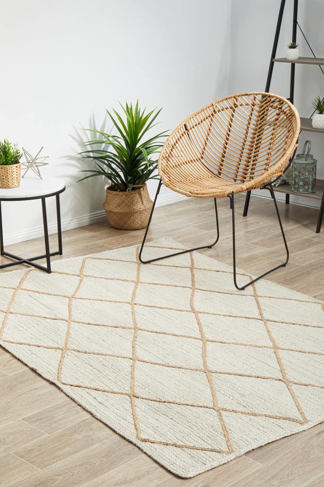 Noosa 222 White Rug - Cozy Rugs Australia