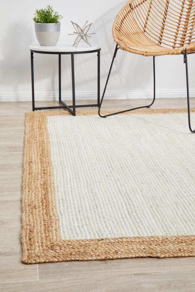Noosa 333 White Natural Rug - Cozy Rugs Australia