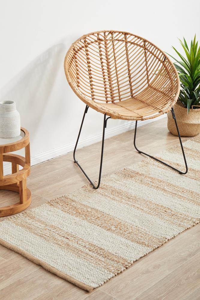 Noosa 555 Natural White Runner Rug - Cozy Rugs Australia