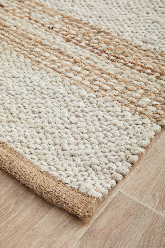 Noosa 555 Natural White Runner Rug - Cozy Rugs Australia