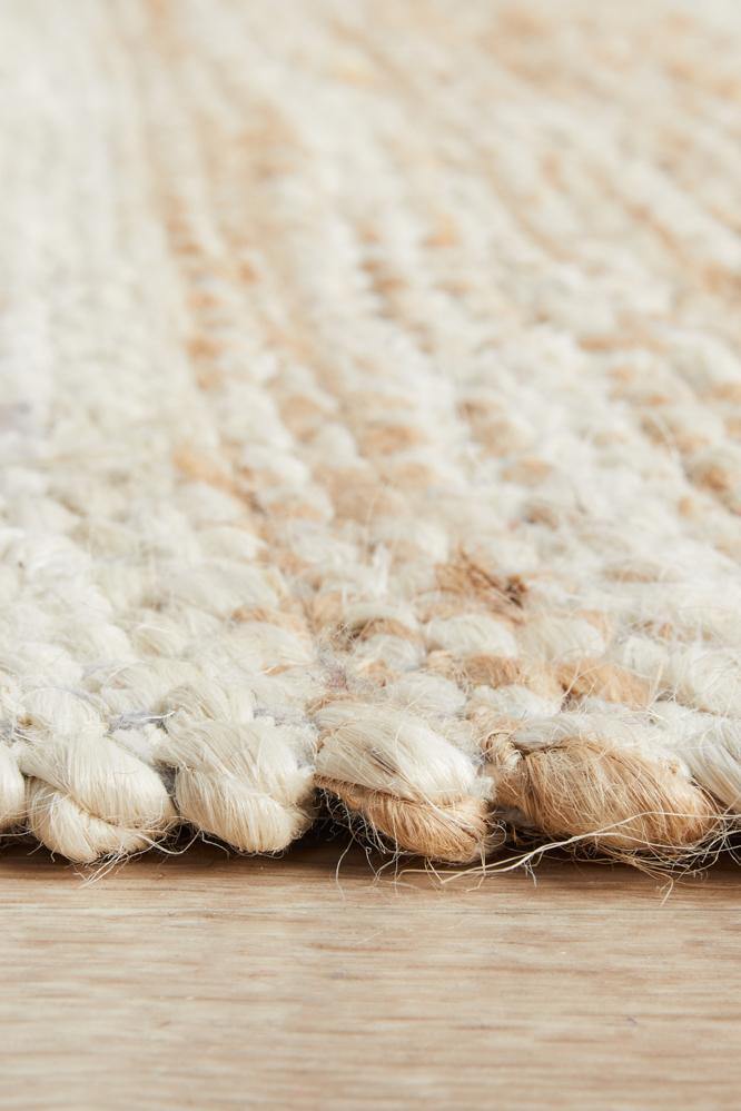 Noosa 555 Natural White Runner Rug - Cozy Rugs Australia