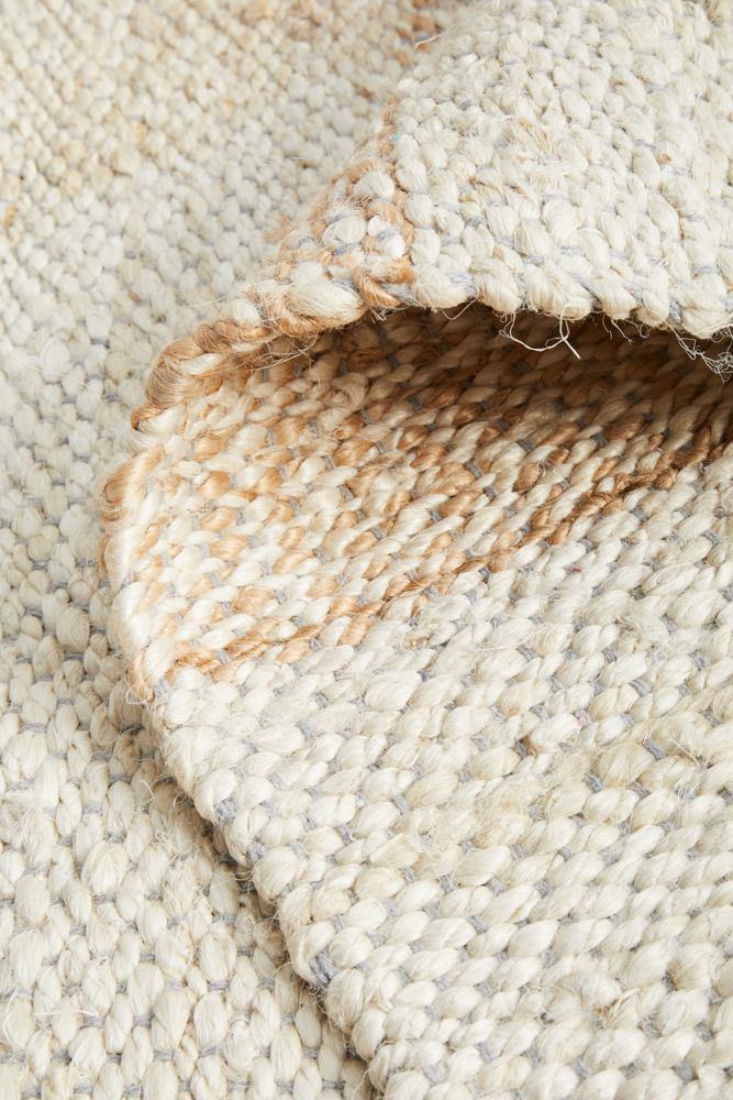 Noosa 555 Natural White Runner Rug - Cozy Rugs Australia