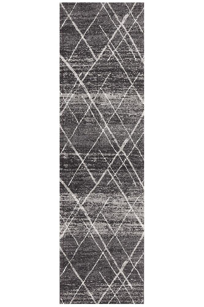 Oasis Noah Charcoal Contemporary Rug - Cozy Rugs Australia