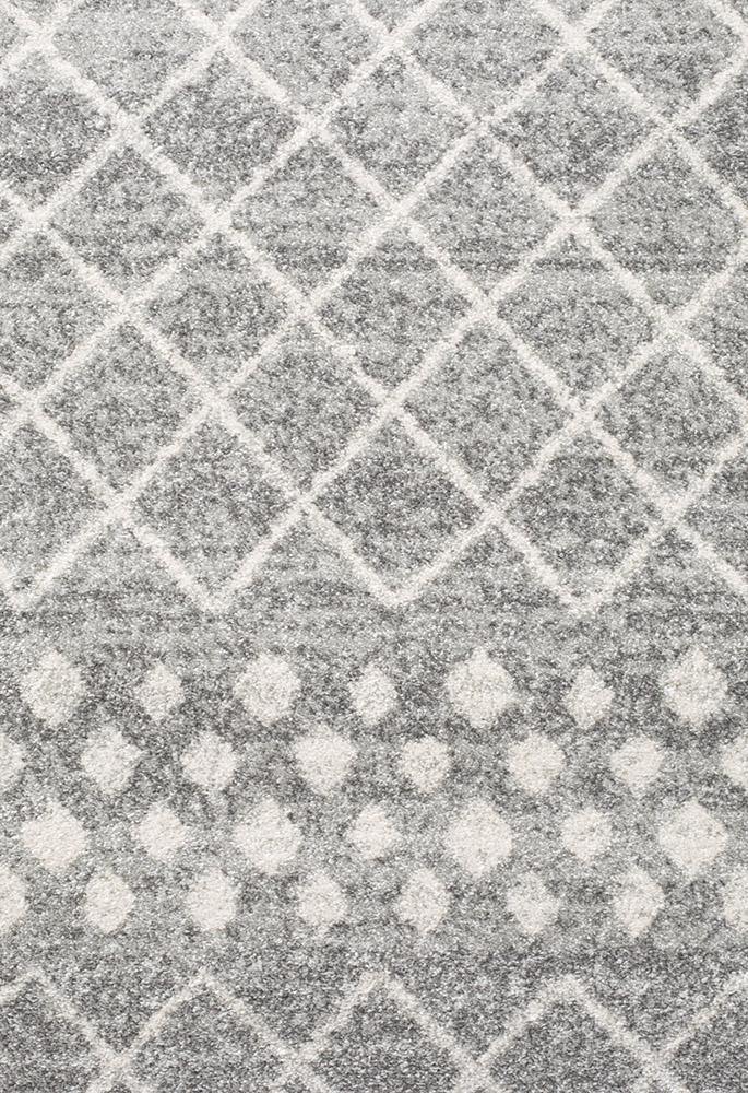 Oasis Selma Silver Tribal Runner Rug - Cozy Rugs Australia