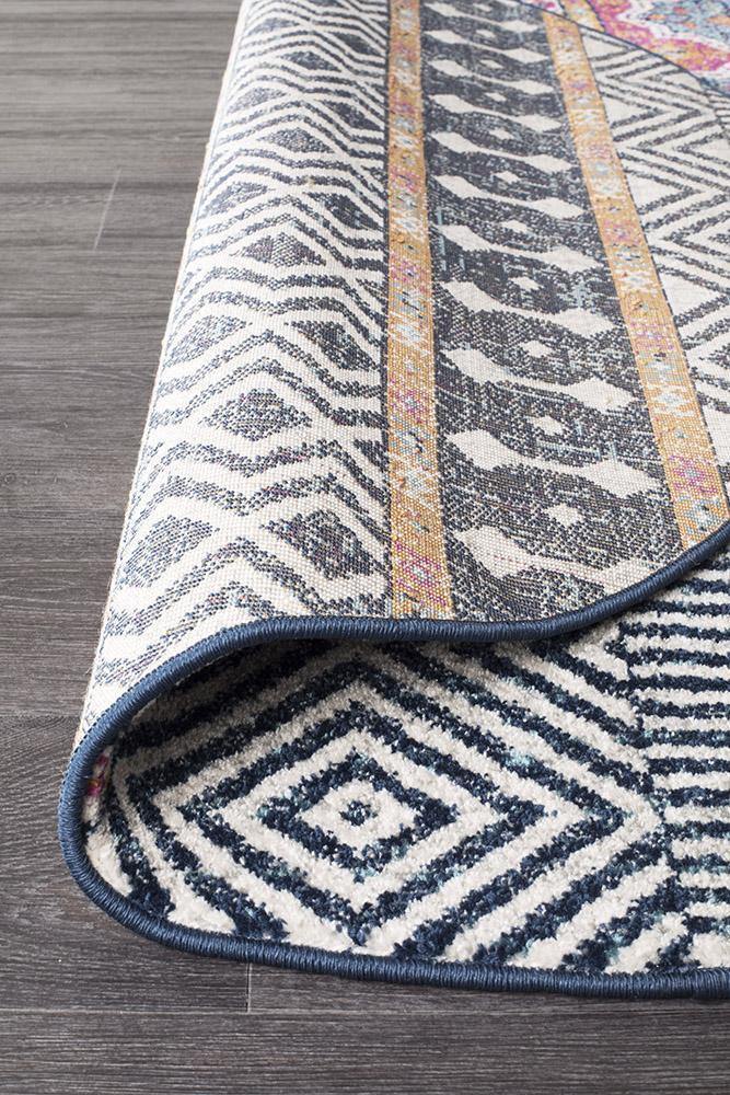 Oasis Sabrina Multi Tribal Round Rug - Cozy Rugs Australia
