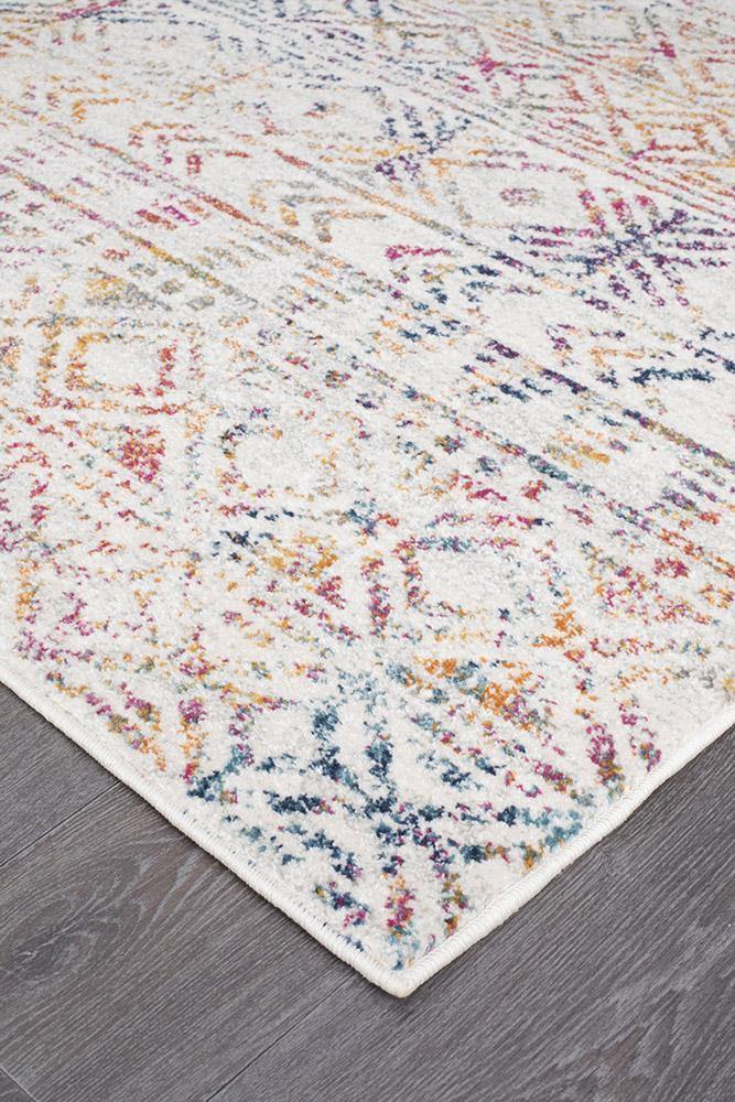 Oasis Ismail Multi Grey Rustic Runner Rug - Cozy Rugs Australia