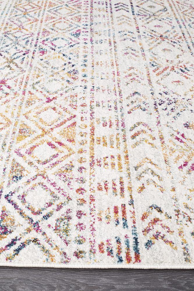 Oasis Ismail Multi Grey Rustic Runner Rug - Cozy Rugs Australia