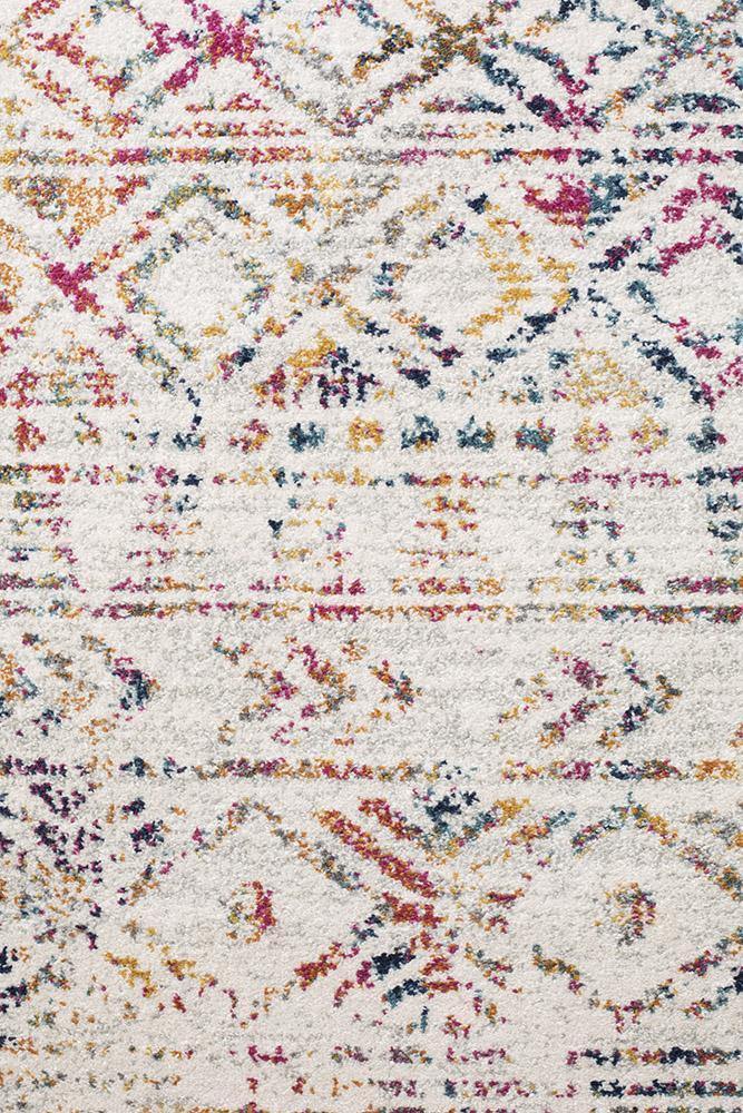 Oasis Ismail Multi Grey Rustic Runner Rug - Cozy Rugs Australia