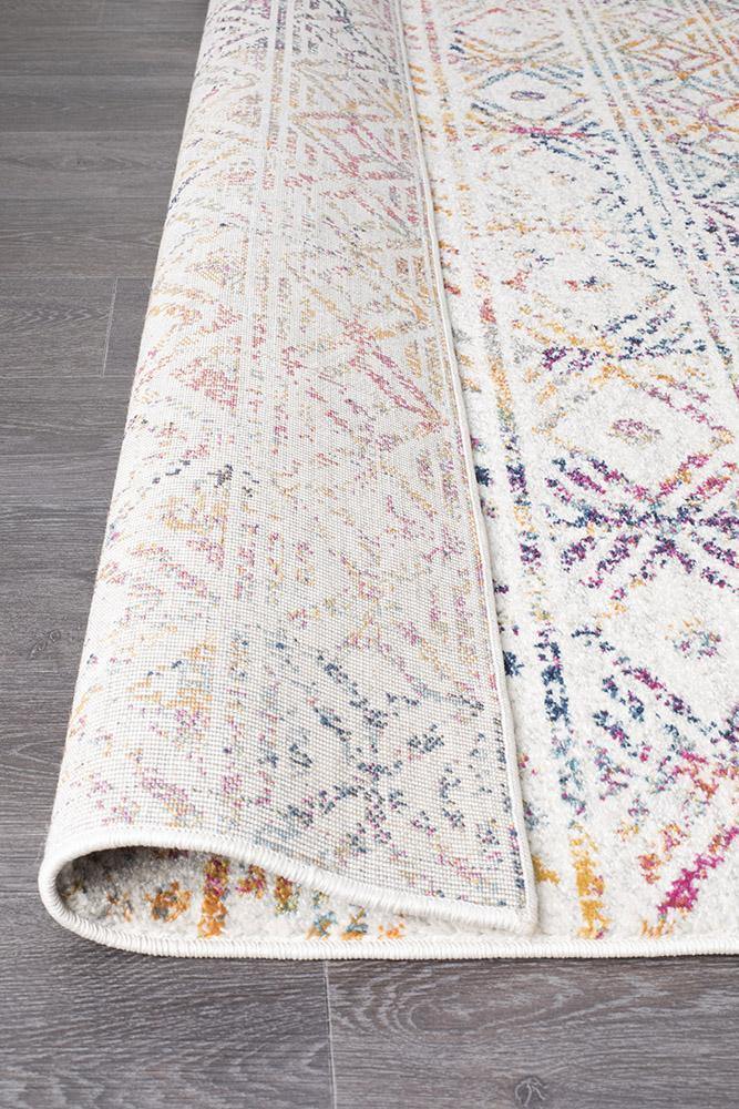 Oasis Ismail Multi Grey Rustic Runner Rug - Cozy Rugs Australia