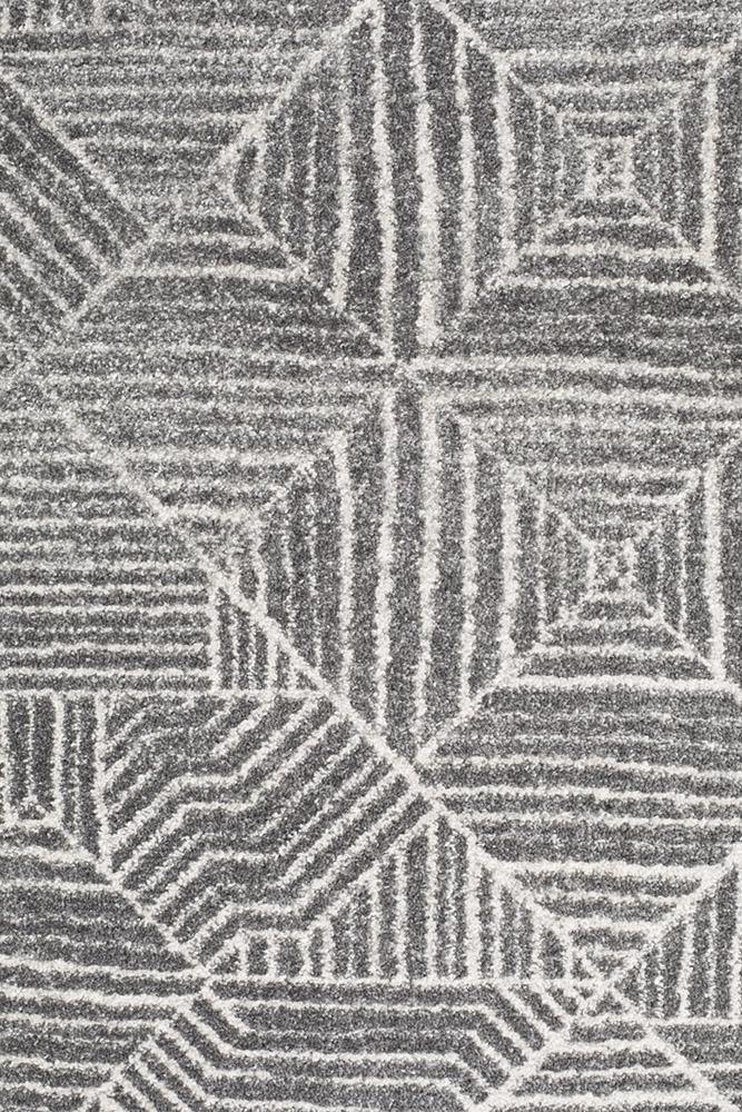 Oasis Kenza Contemporary Silver Round Rug - Cozy Rugs Australia