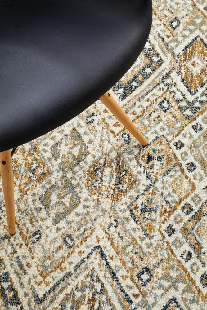 Oxford Mayfair Tribe Bone Rug - Cozy Rugs Australia