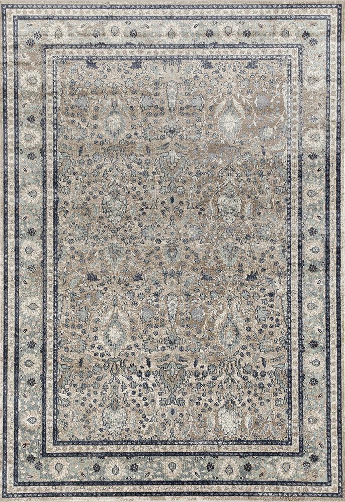 Providence Esquire Rim Traditional Beige Rug - Cozy Rugs Australia
