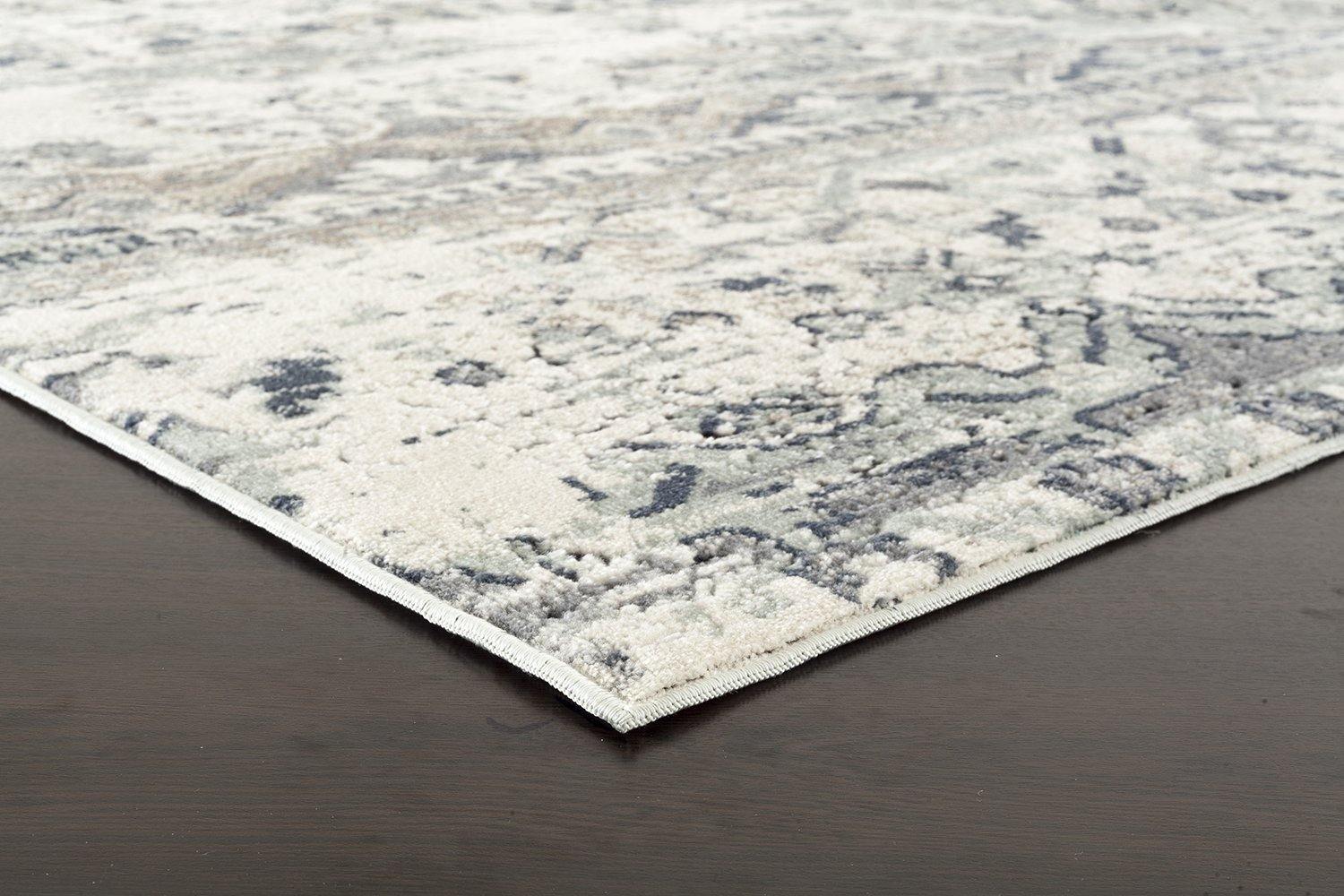 Providence Esquire Segments Traditional Blue Rug - Cozy Rugs Australia