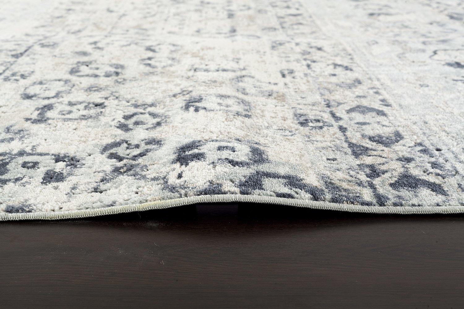 Providence Esquire Segments Traditional Blue Rug - Cozy Rugs Australia