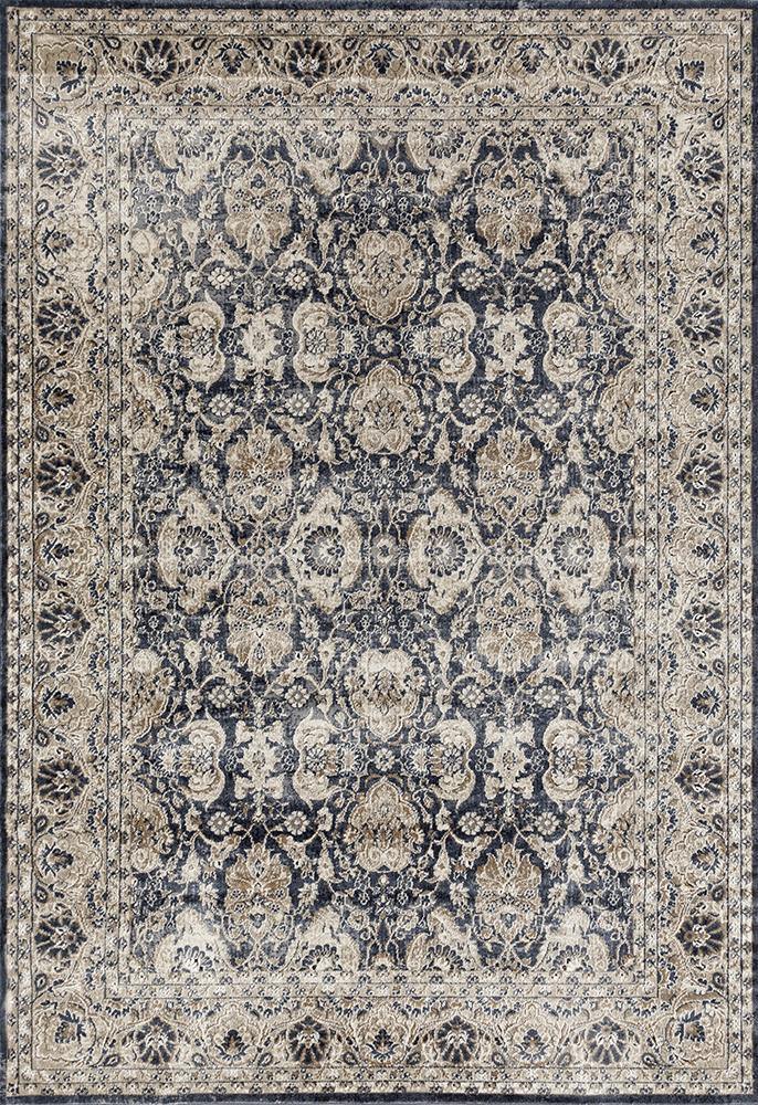 Providence Esquire Balance Traditional Blue Rug - Cozy Rugs Australia