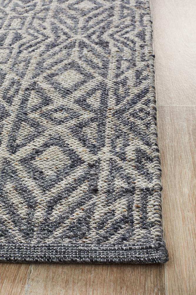 Relic Sammy Graphite Cobolt Rug - Cozy Rugs Australia