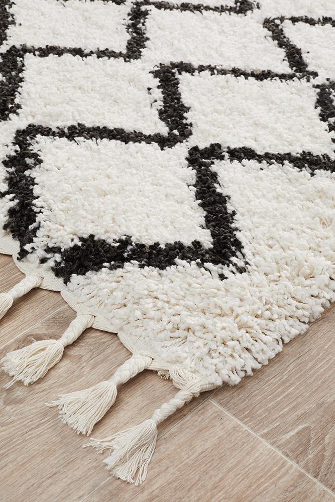 Saffron 11 White Runner Rug - Cozy Rugs Australia