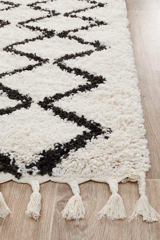 Saffron 11 White Runner Rug - Cozy Rugs Australia