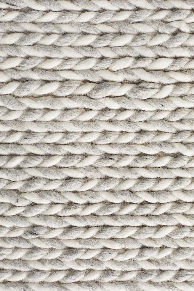 Studio Helena Woven Wool Rug Grey White - Cozy Rugs Australia