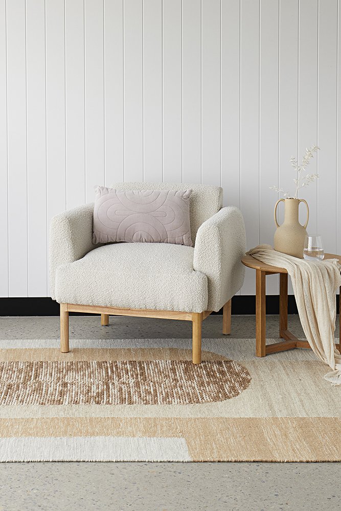 Coogee ORB TOFFEE Hand loomed wool rug