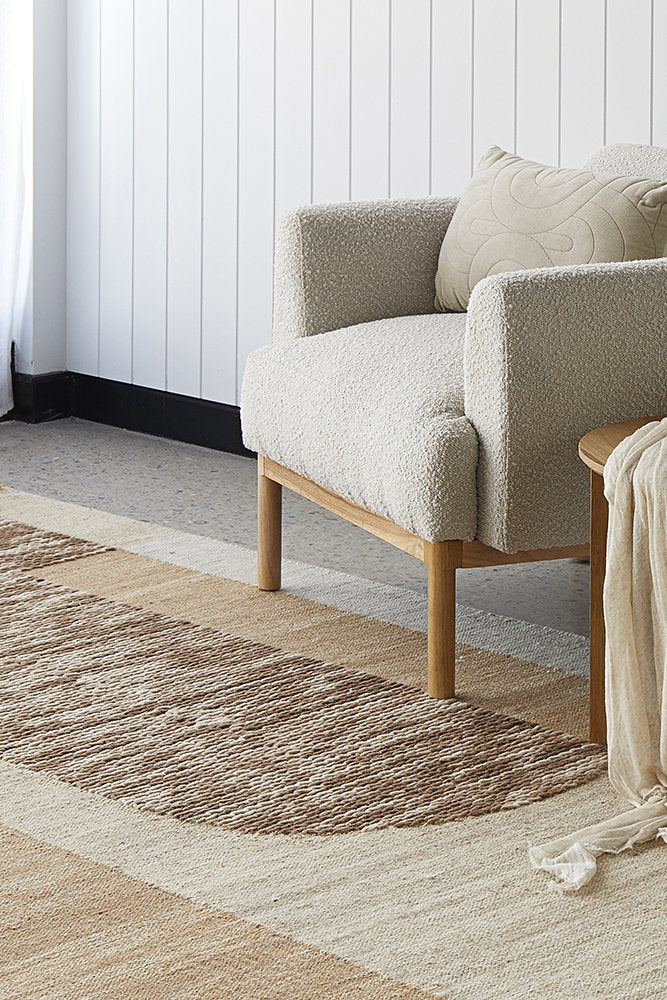Coogee ORB TOFFEE Hand loomed wool rug