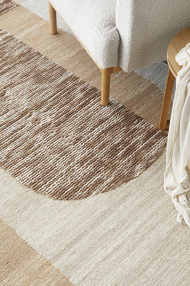 Coogee ORB TOFFEE Hand loomed wool rug