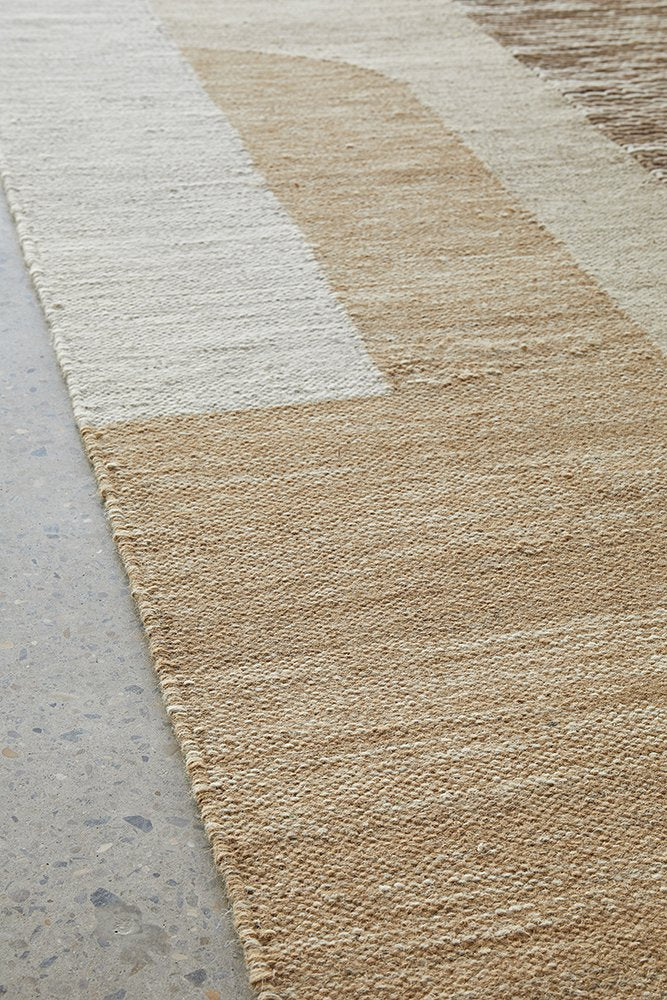 Coogee ORB TOFFEE Hand loomed wool rug