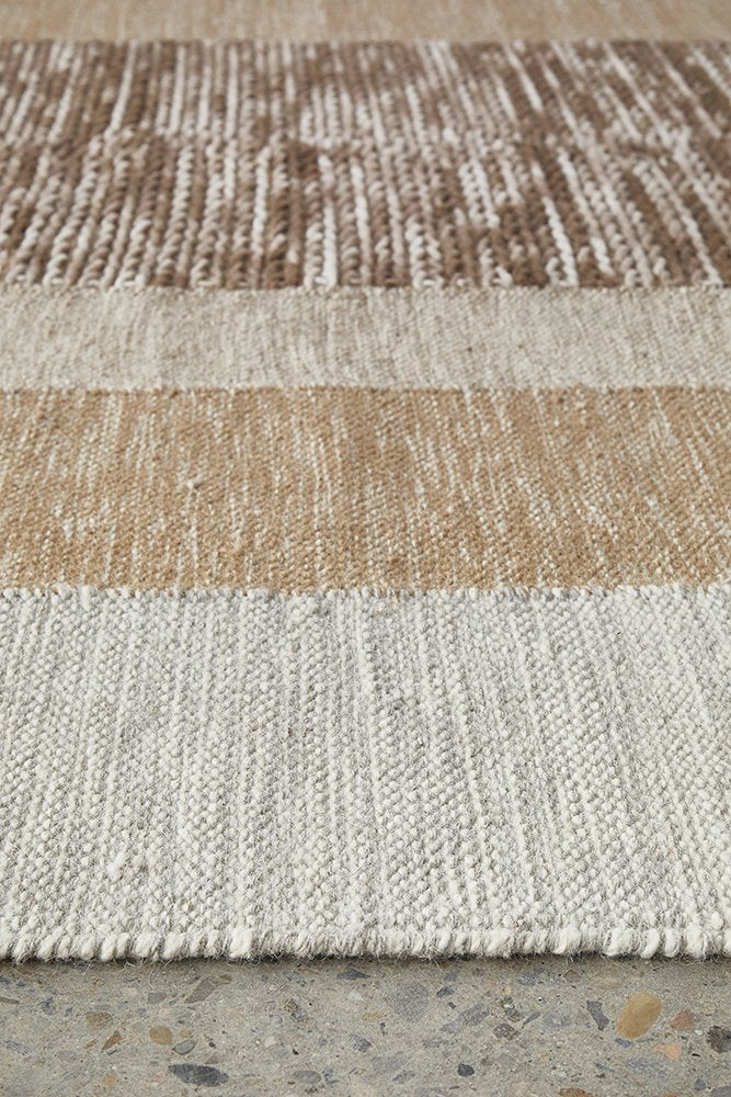 Coogee ORB TOFFEE Hand loomed wool rug
