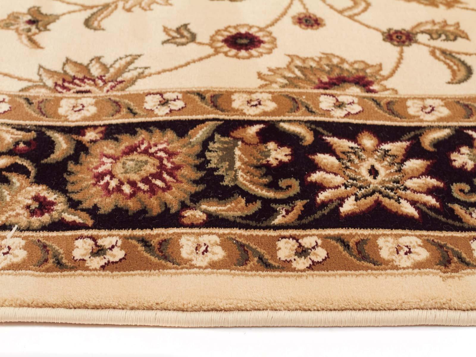 Sydney Classic Runner Ivory with Black Border Runner Rug - Cozy Rugs Australia