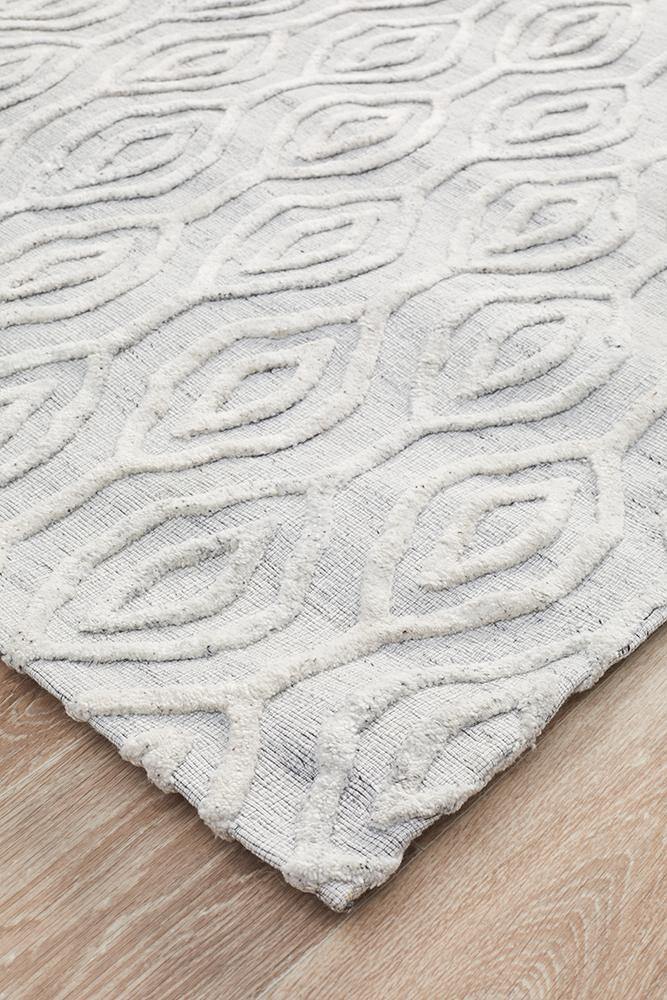 Visions Winter Wish White Modern Rug - Cozy Rugs Australia