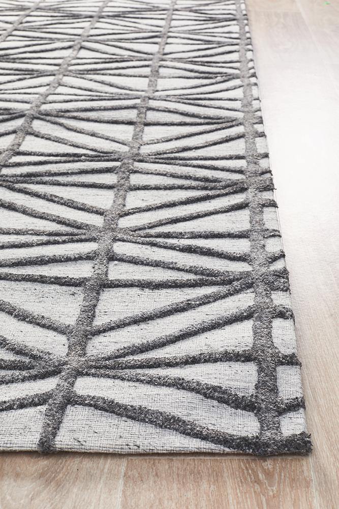 Visions Winter Pewter Prestige Modern Rug - Cozy Rugs Australia