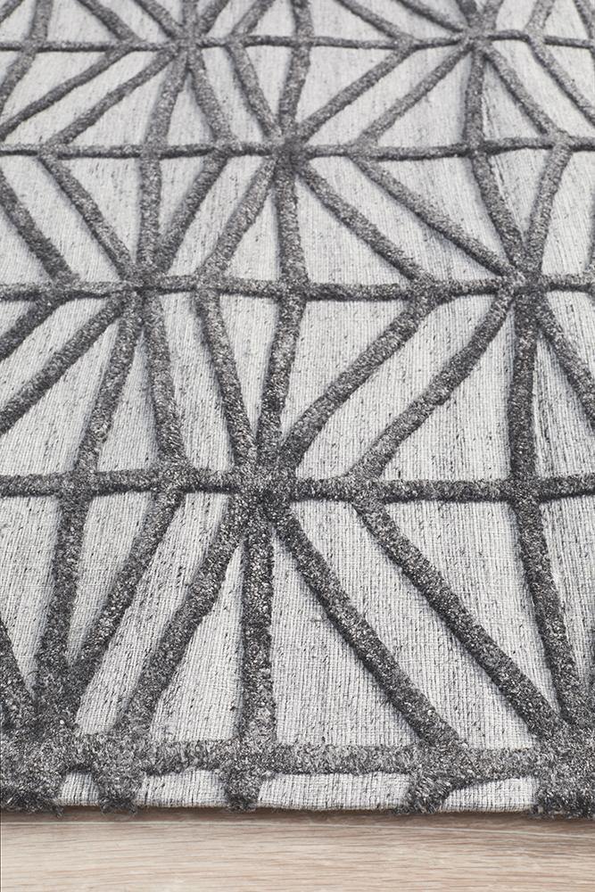 Visions Winter Pewter Prestige Modern Rug - Cozy Rugs Australia