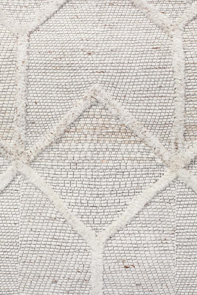 Visions Winter Grey Brush Modern Rug - Cozy Rugs Australia