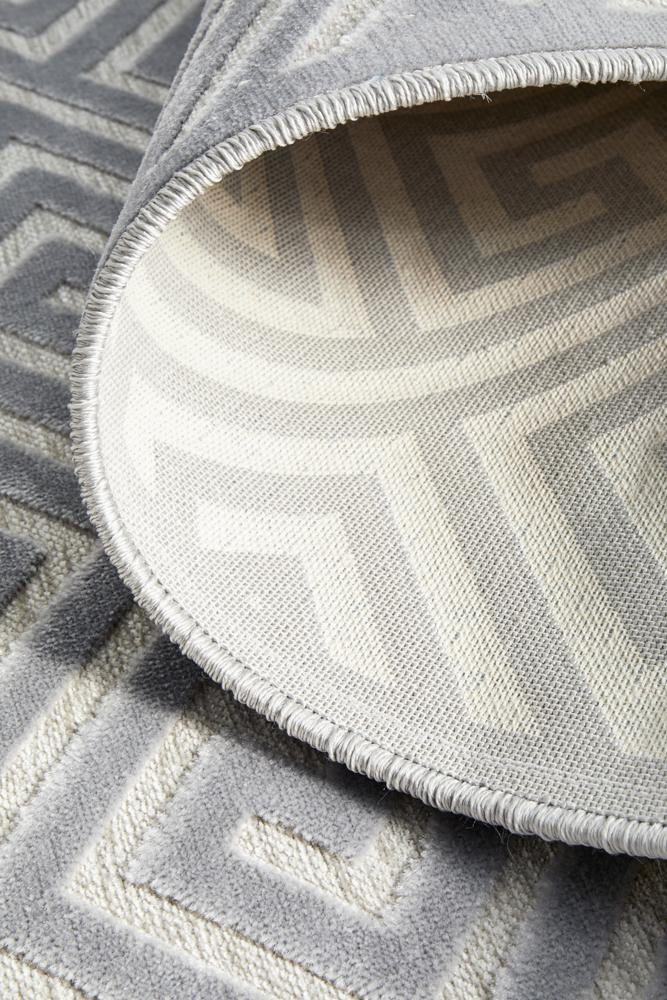 York Alice Silver Runner Rug - Cozy Rugs Australia