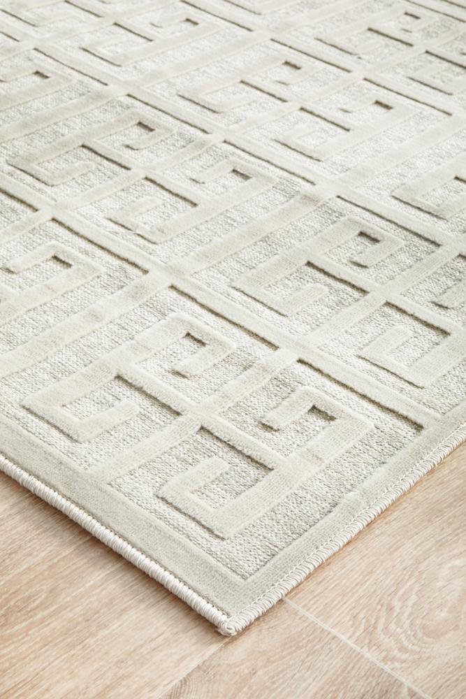 York Brenda Natural White Runner Rug - Cozy Rugs Australia