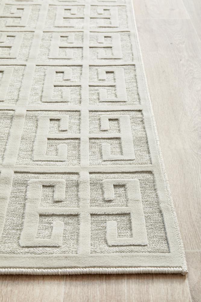 York Brenda Natural White Runner Rug - Cozy Rugs Australia