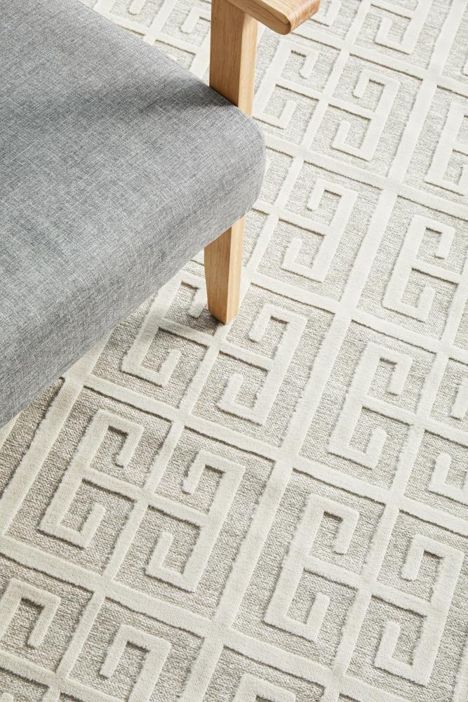 York Brenda Natural White Runner Rug - Cozy Rugs Australia