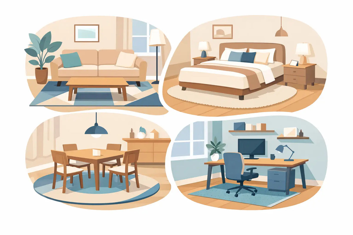 Where to Place a Rug in Every Room