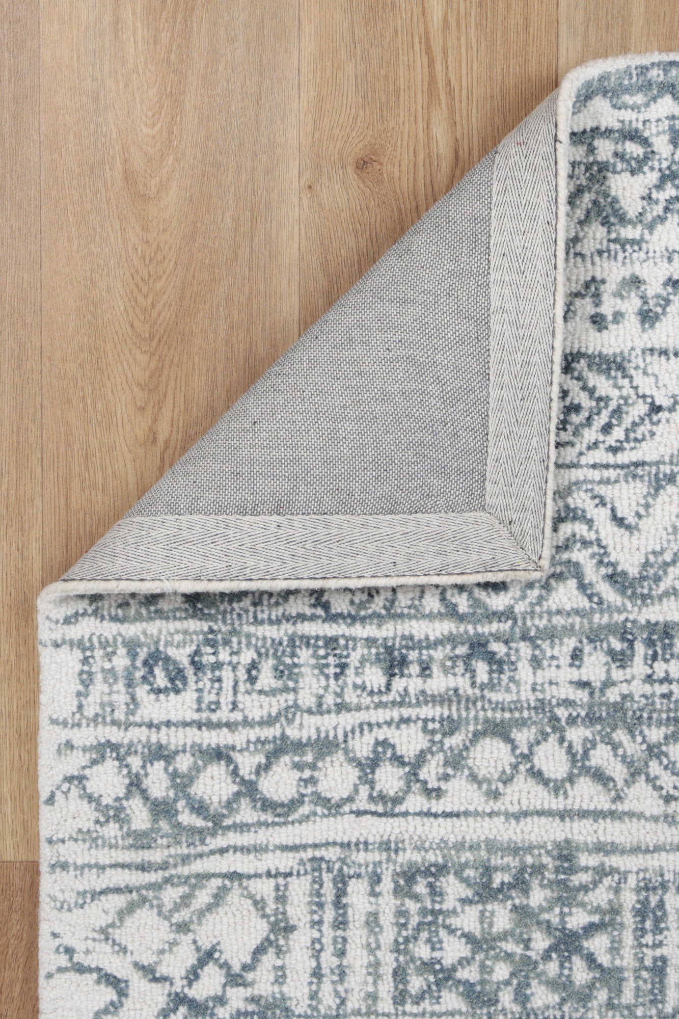 Posy Inca 01A Blue Wool Rug