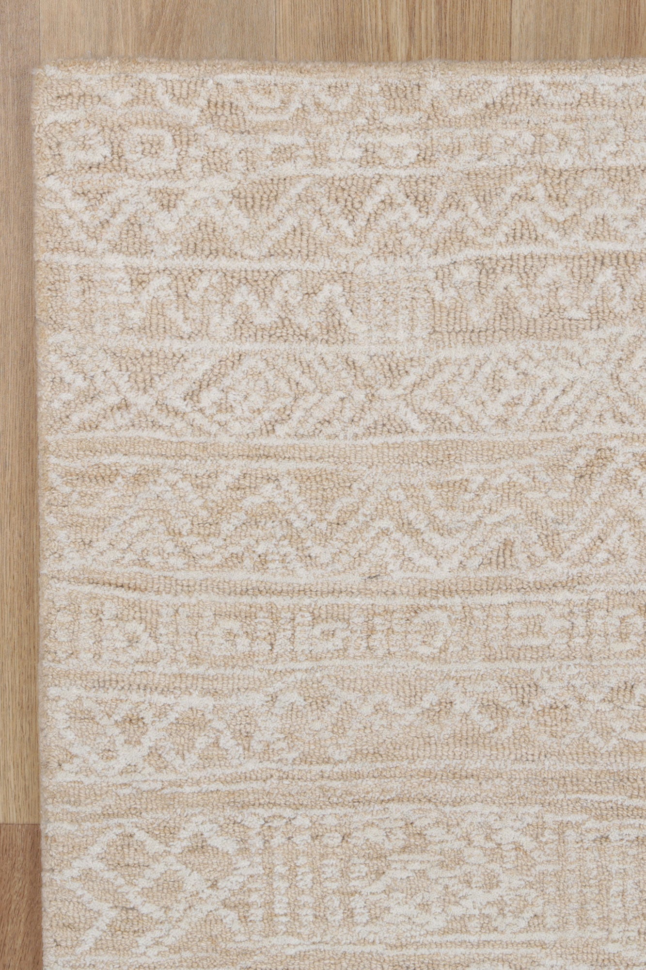 Posy Inca 01C Beige Wool Rug