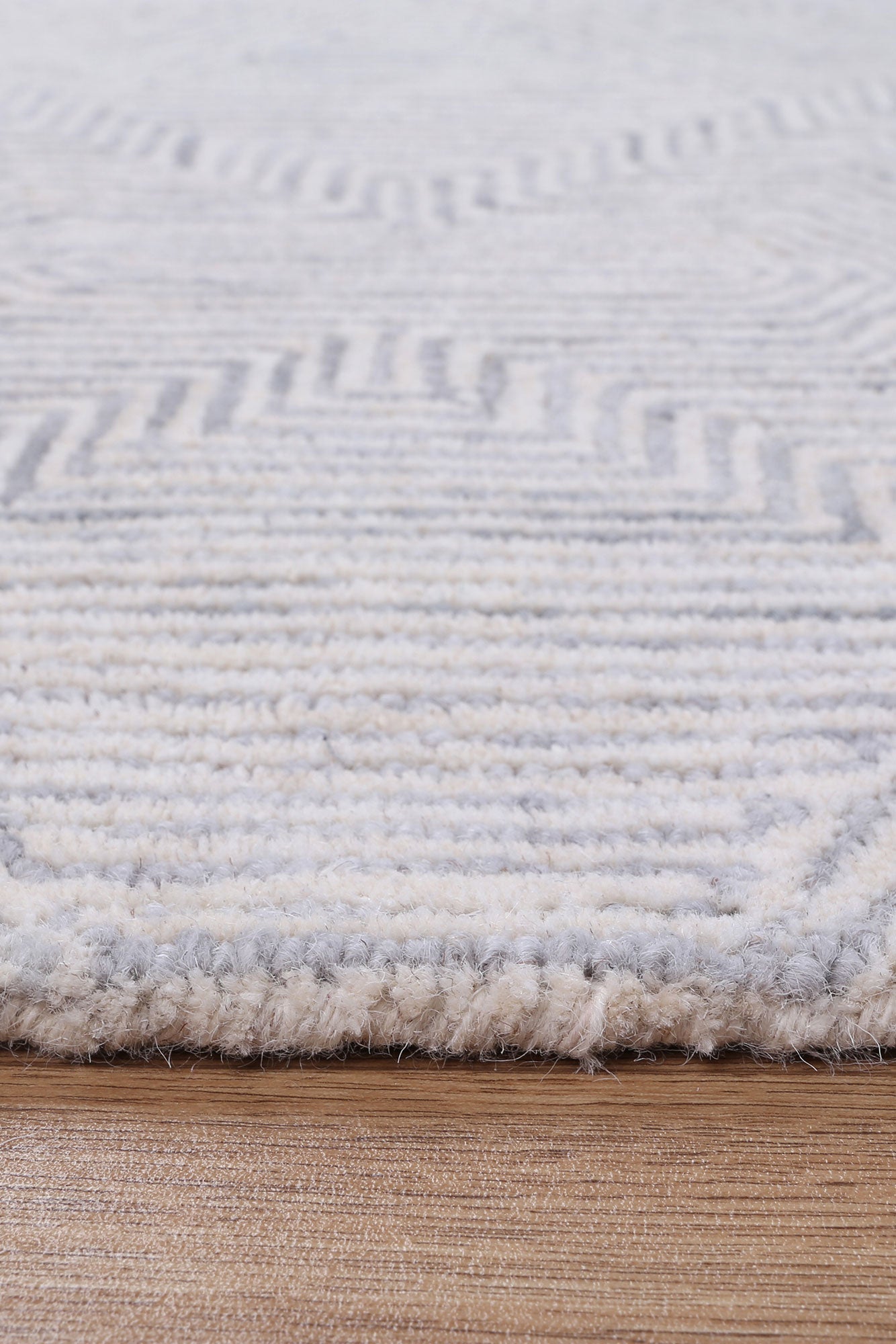 Posy Aquila 06B Grey Rug Wool Rug