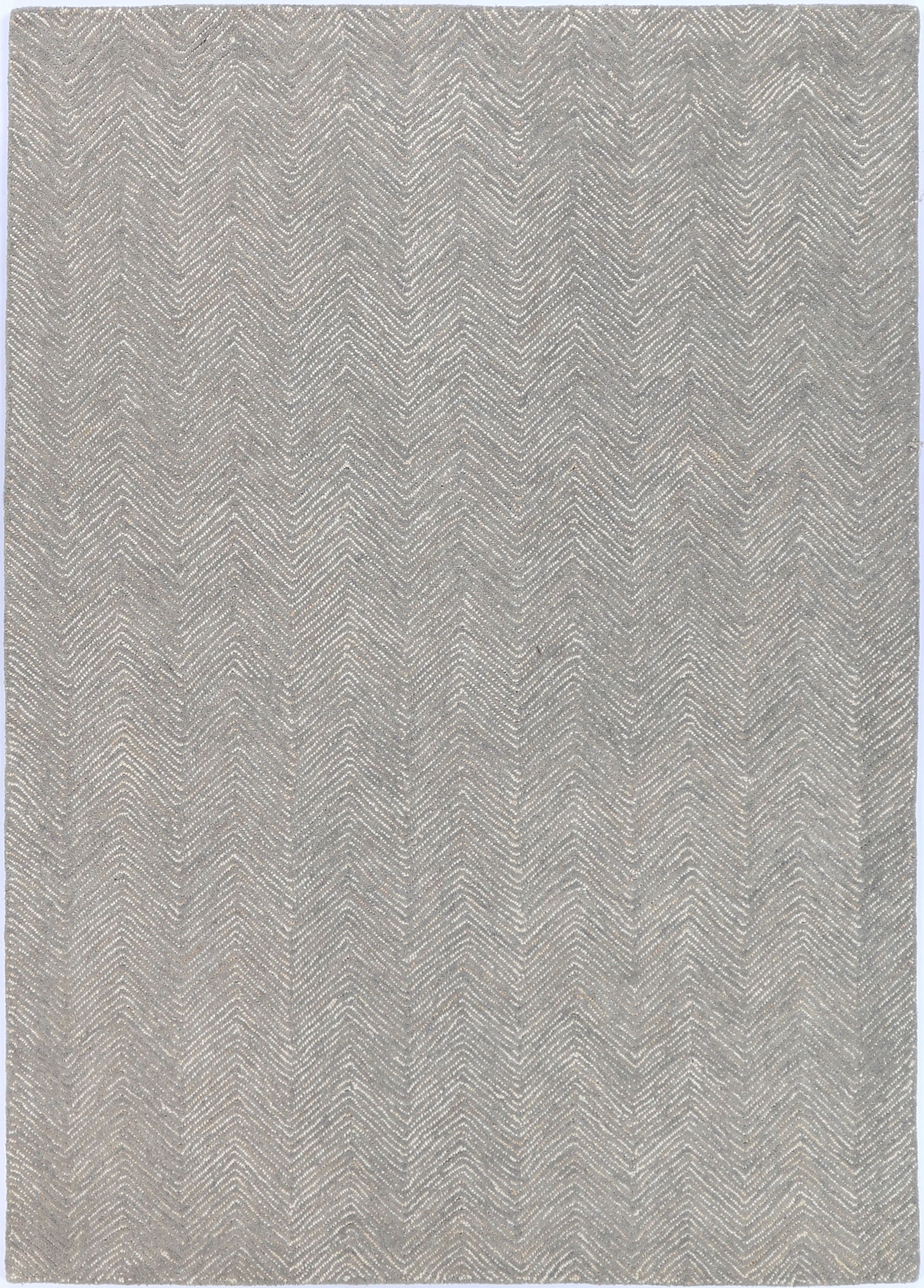 Posy Chevron 11B Ash Rug Wool Rug