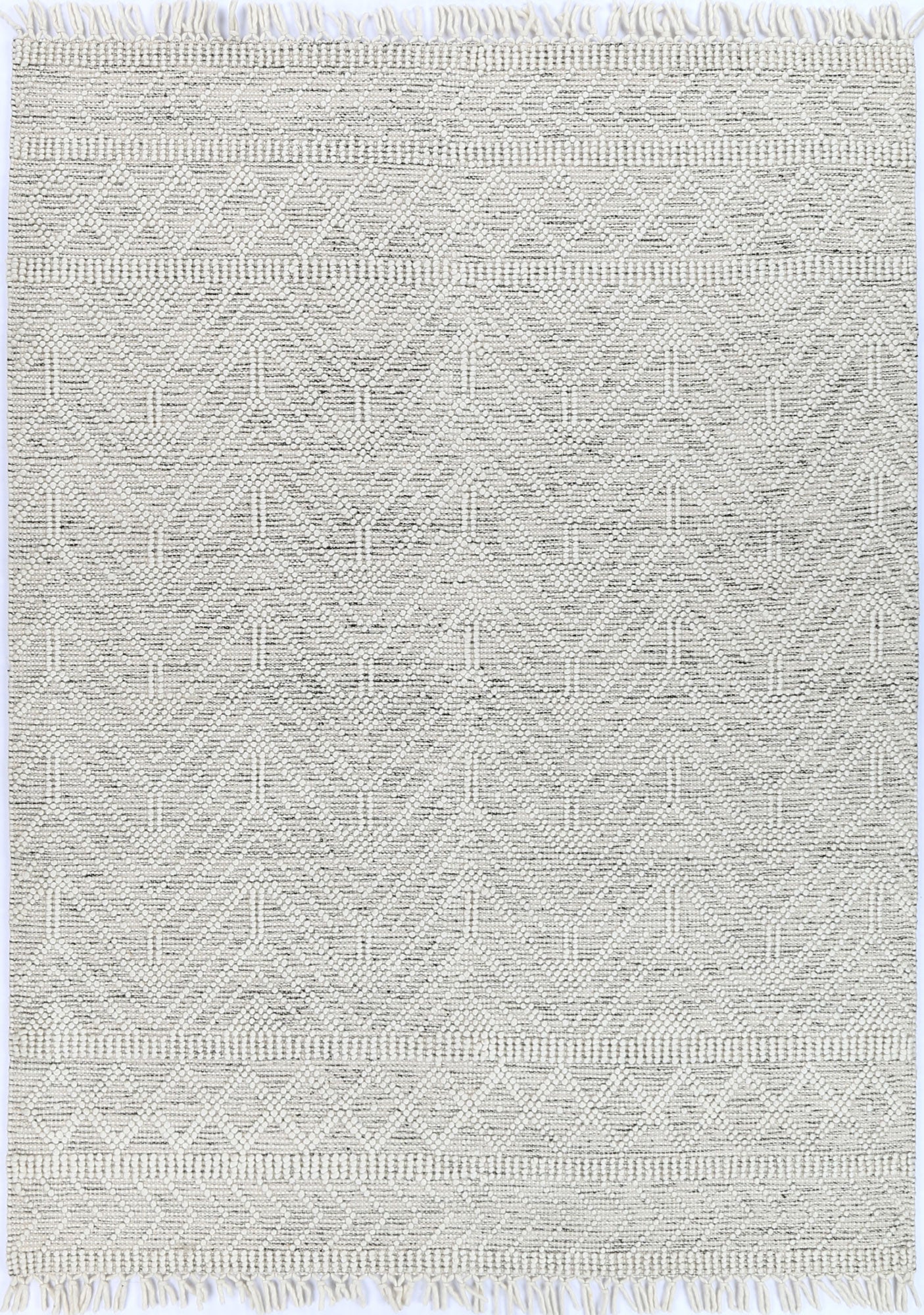 Perla Zoe White & Black Rug