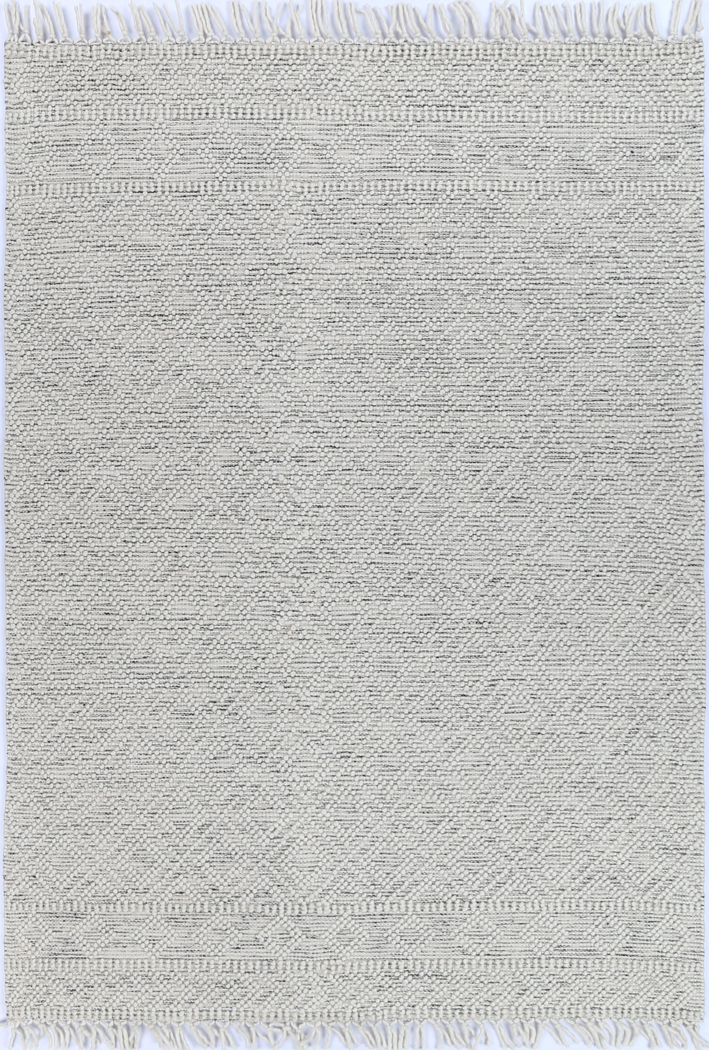 Perla Ada White & Black Rug