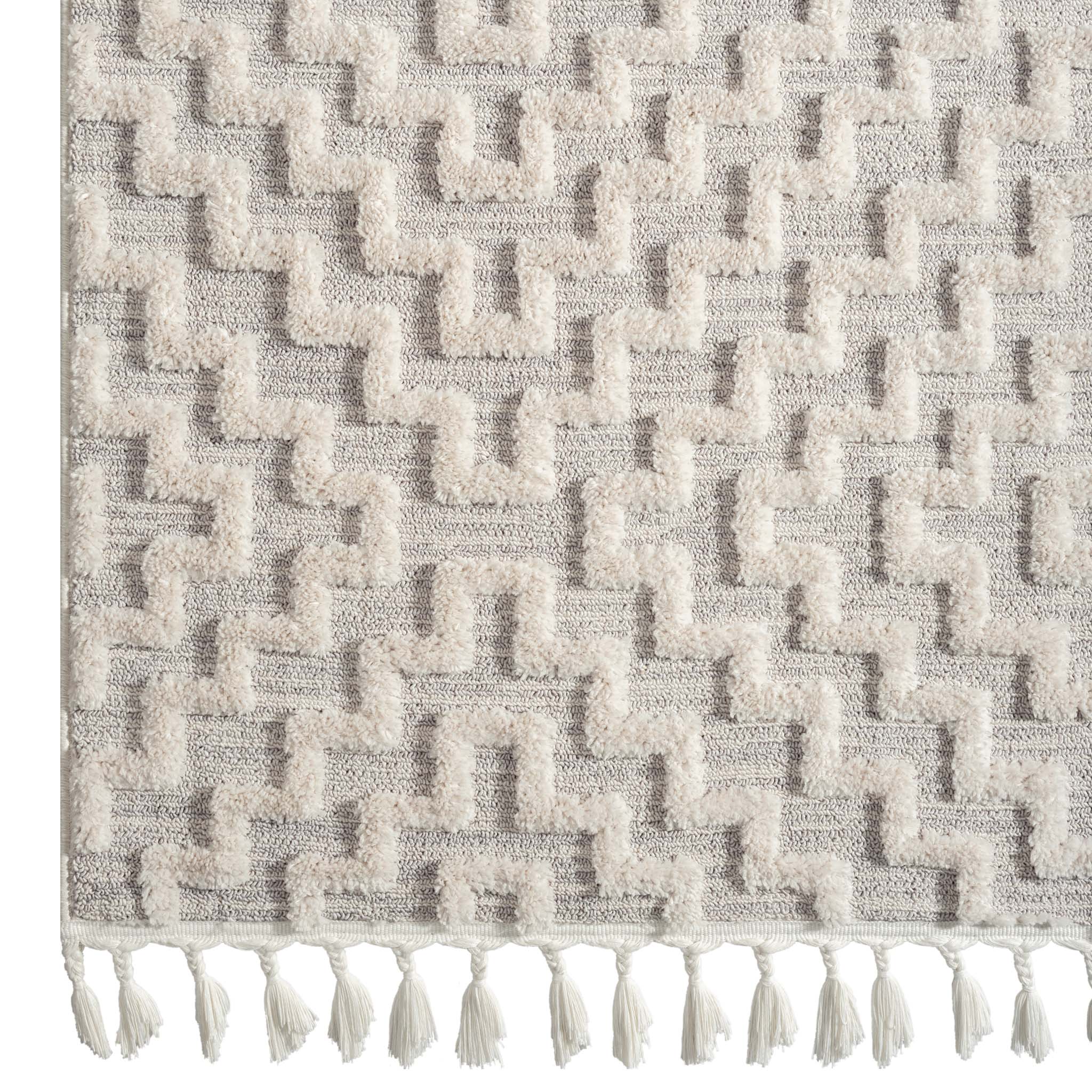 Alpine 3631 Lt Grey Hallway Runner