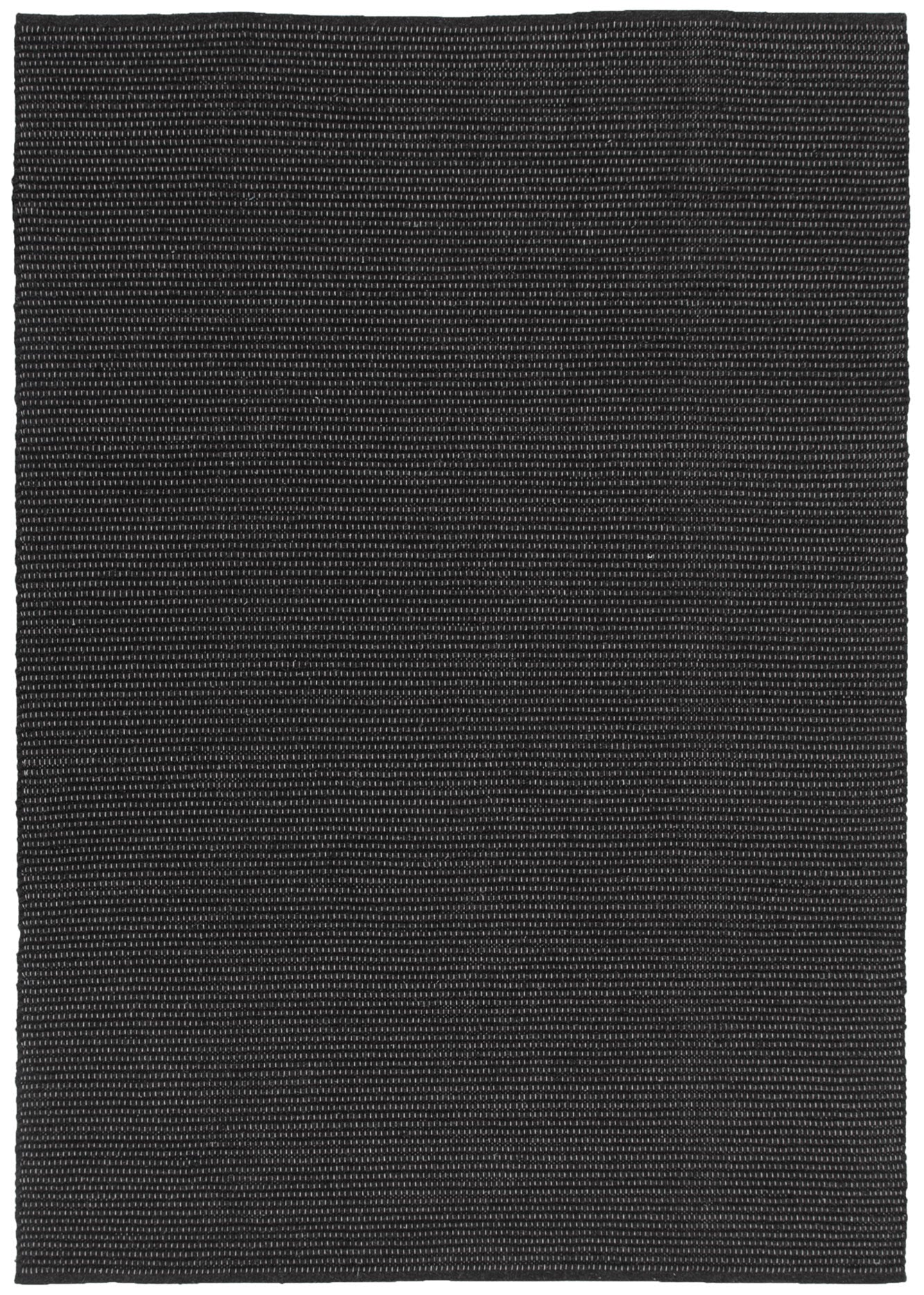 Natura Black Wool Rug