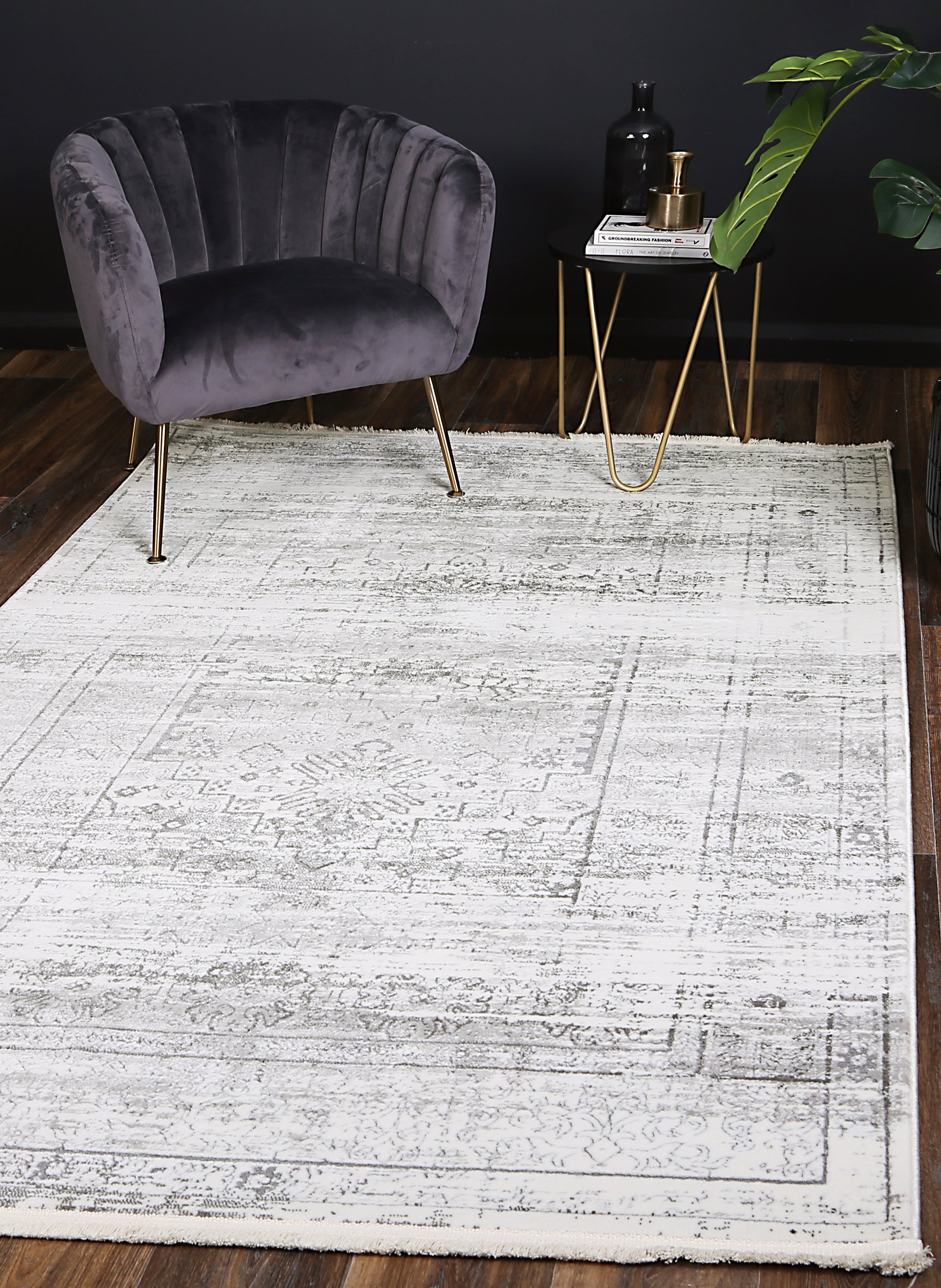 Bohemian Paradise Traditional Grey Rug