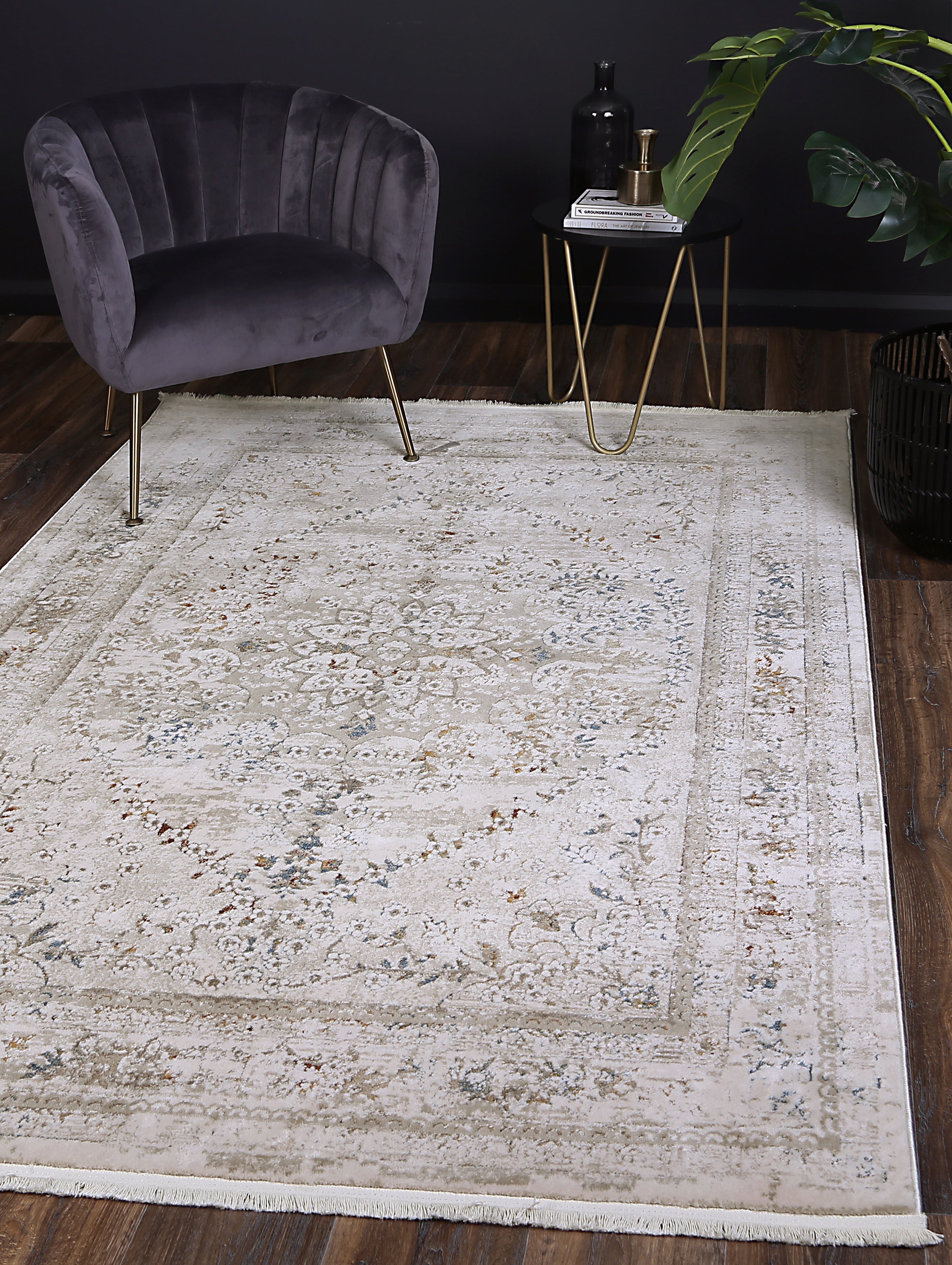 Bohemian Paradise Vintage Medalion Beige Multi Rug