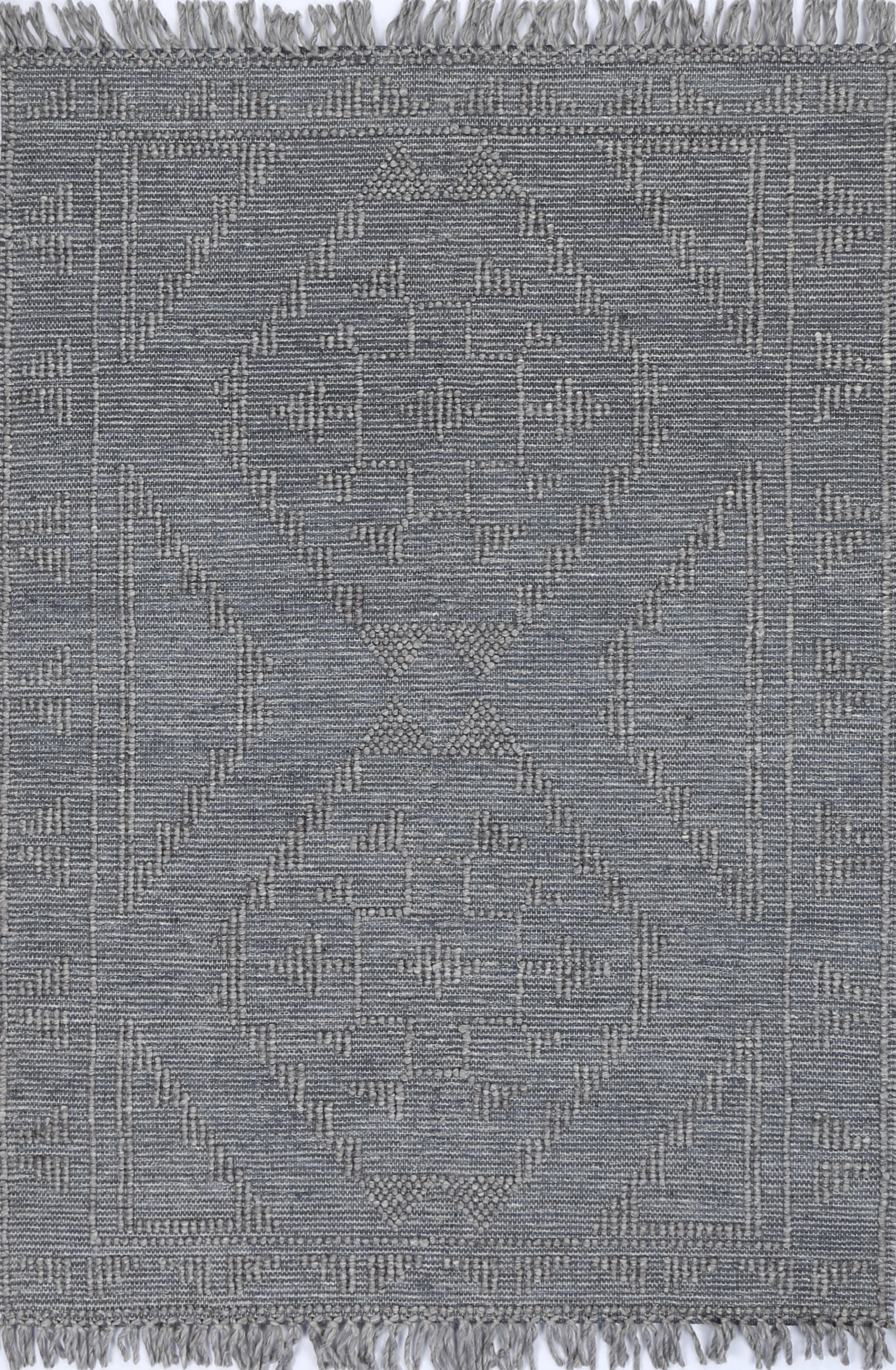 Diego Ornamental Grey Multi Wool Rug